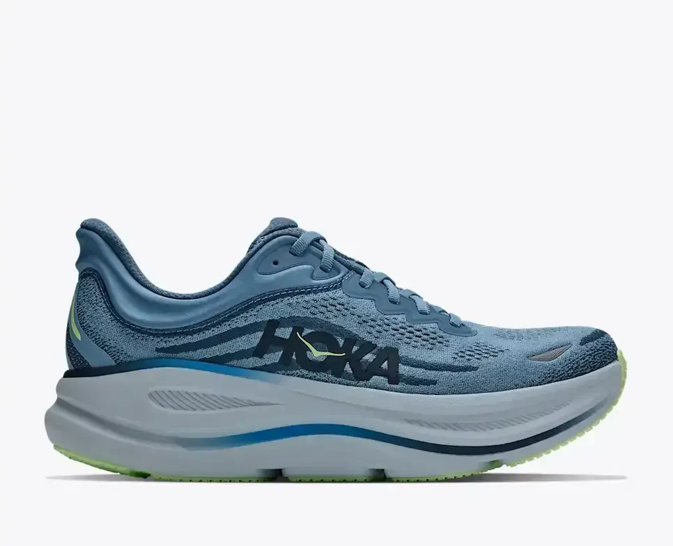 HOKA Bondi 9 Downpour Thunder Cloud - Men's Road Running Shoes & Trainers - front view