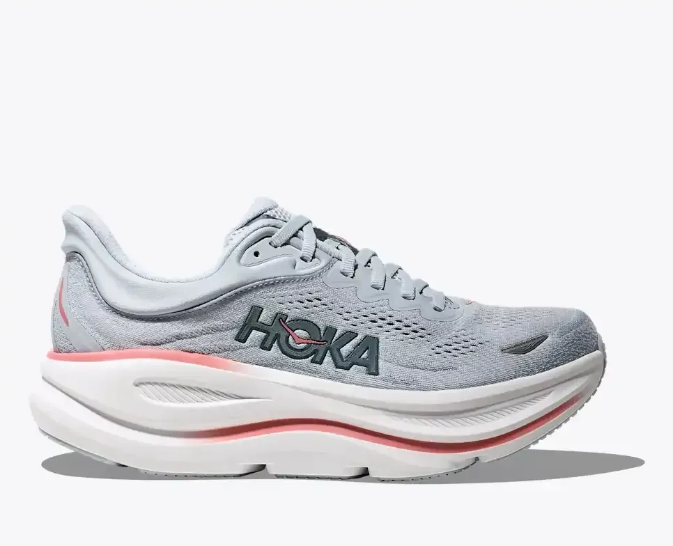 HOKA Bondi 9 Mineral Blue Washed Blue (Women’s) - Women's Running Shoes - front view