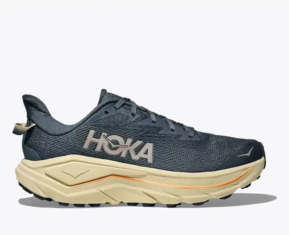HOKA Challenger 8 Faded Navy Pampass Grass - Men's Running Shoes & Trainers - front view