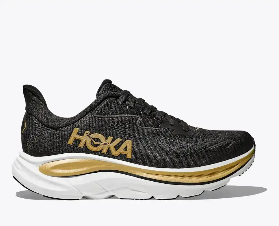 HOKA Clifton 10 Black Gold (Women’s) - Clifton 10 - front view