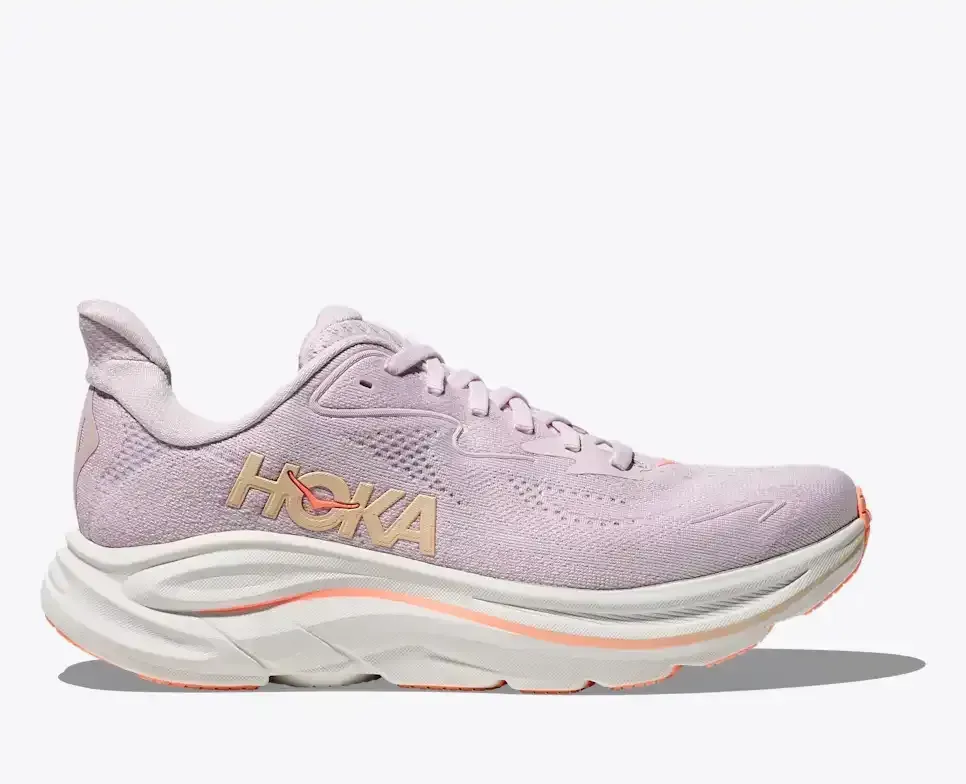 HOKA Clifton 10 Lilac Cream Tangerine Glow (Women’s) - Clifton 10 - front view