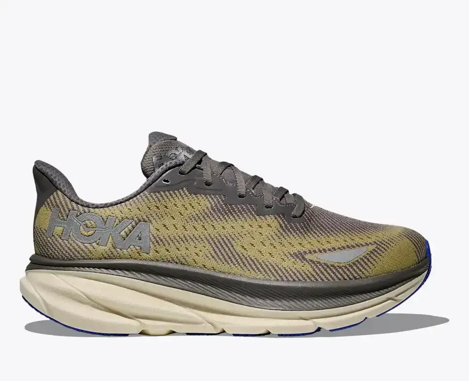 HOKA Clifton 9 Gore-Tex Gravel Eggshell - Men's Road Running Shoes & Trainers - front view