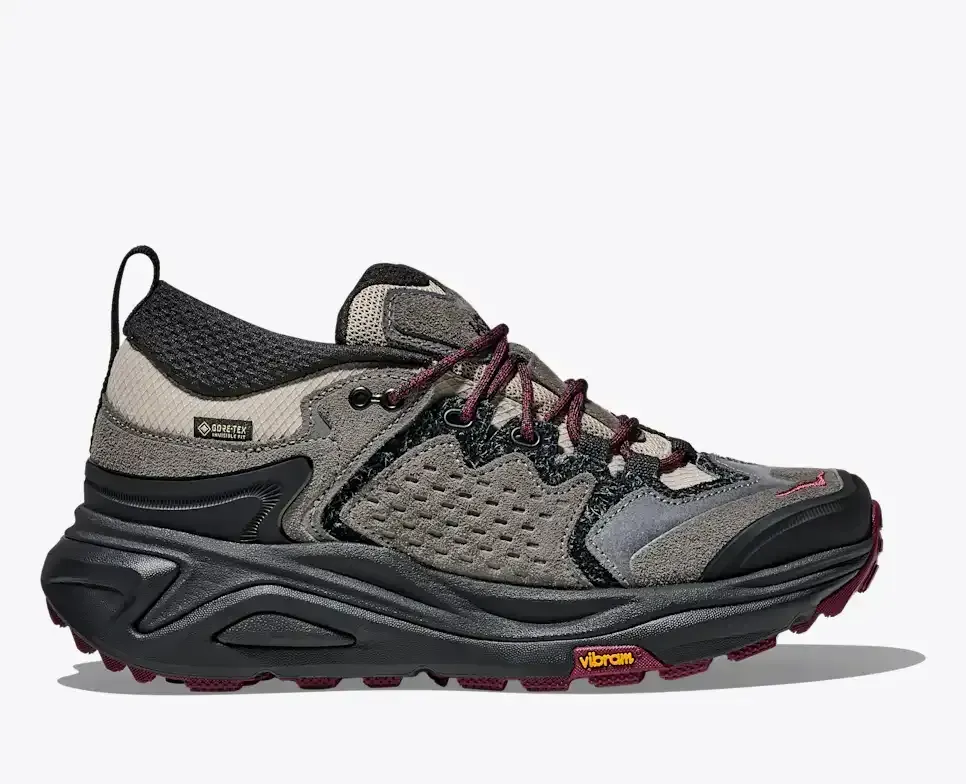 HOKA Elite Terrain System Kaha 3 Low GORE-TEX Black Stone Fruit - Men's Running Shoes & Trainers - front view