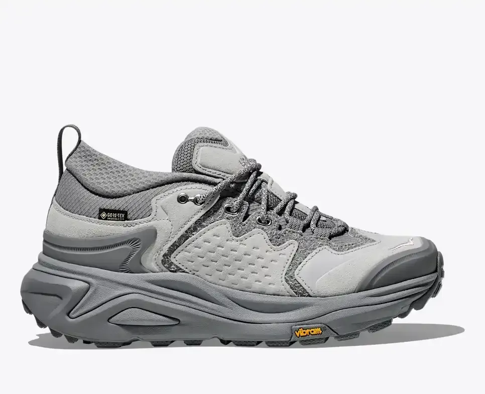 HOKA Elite Terrain System Kaha 3 Low GORE-TEX Galactic Grey Stardust - Men's Running Shoes & Trainers - front view