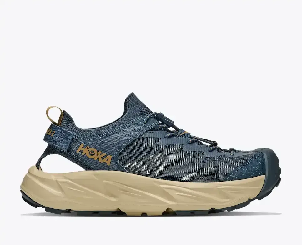 HOKA Hopara 2 Faded Navy Barley Flour (Women’s) - Hiking Boots & Shoes - front view