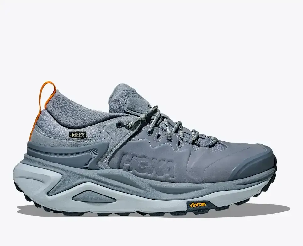HOKA Kaha 3 Low GORE-TEX Washed Blue - Hiking Boots & Shoes - front view