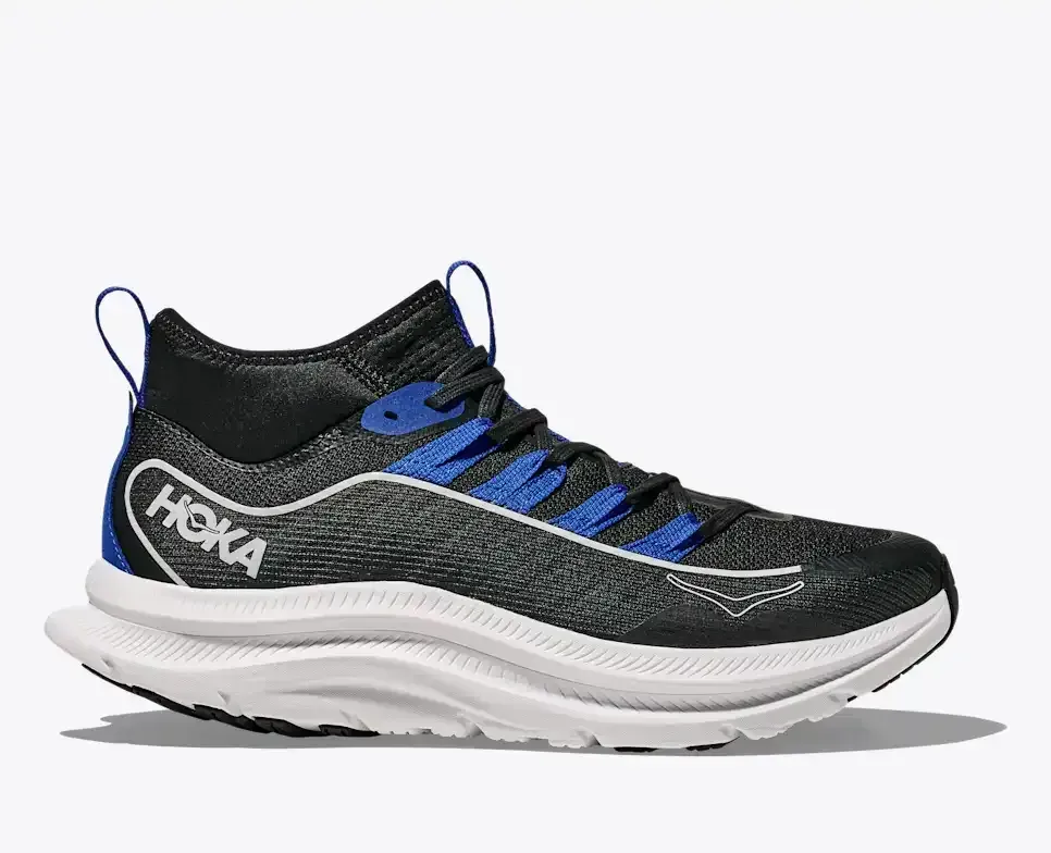 HOKA Kawana Mid Black Ultramarine - Men's Running Shoes & Trainers - front view