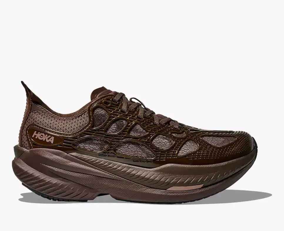 HOKA Mach X Caged Walnut Soaring Blue - Men's Running Shoes & Trainers - front view