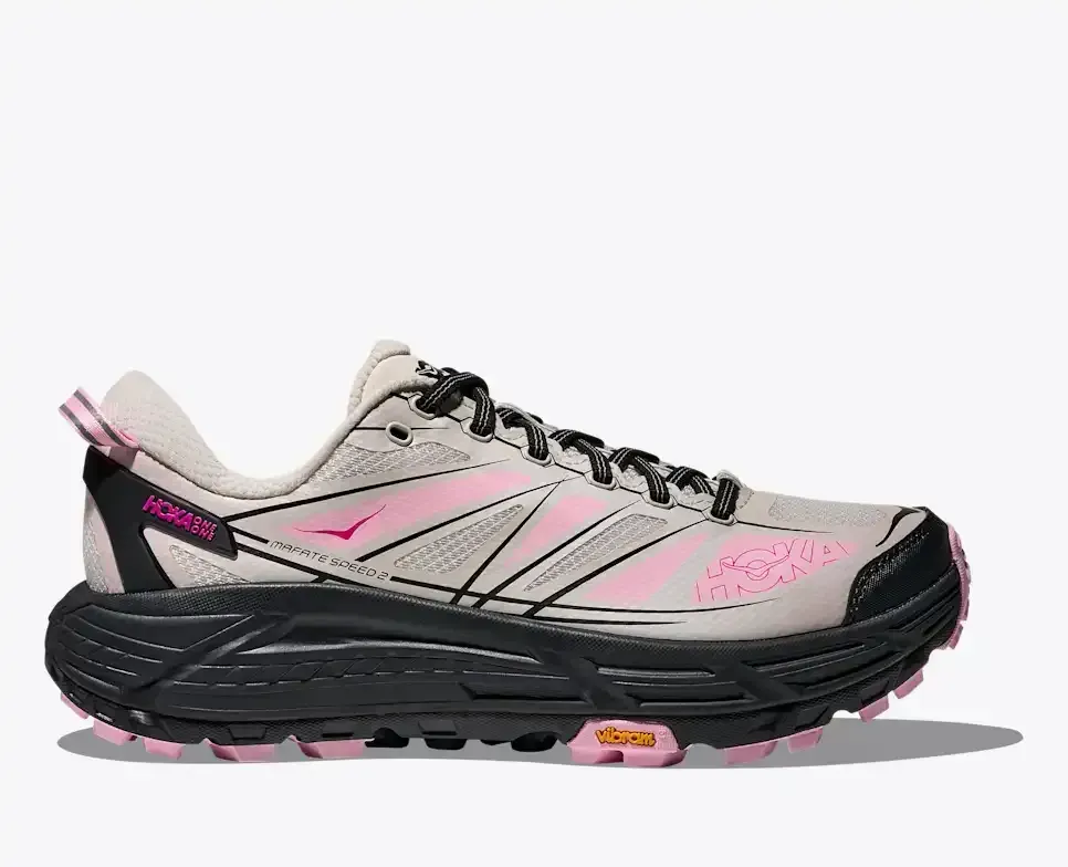 HOKA Mafate Speed 2 Grout Carbon Black - Men's Road Running Shoes & Trainers - front view
