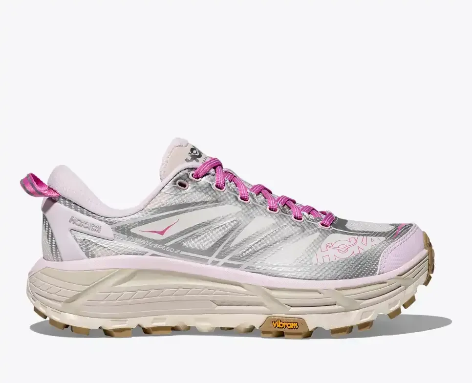 HOKA Mafate Speed 2 Silver Lilac Cream - Men's Road Running Shoes & Trainers - front view