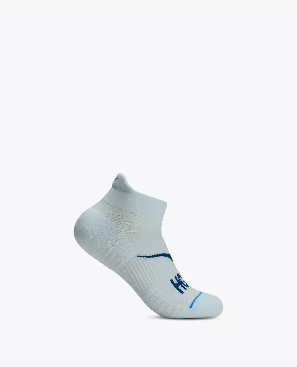 HOKA No-Show Run Sock Glimmering Blue - Men's HOKA Exclusives - front view