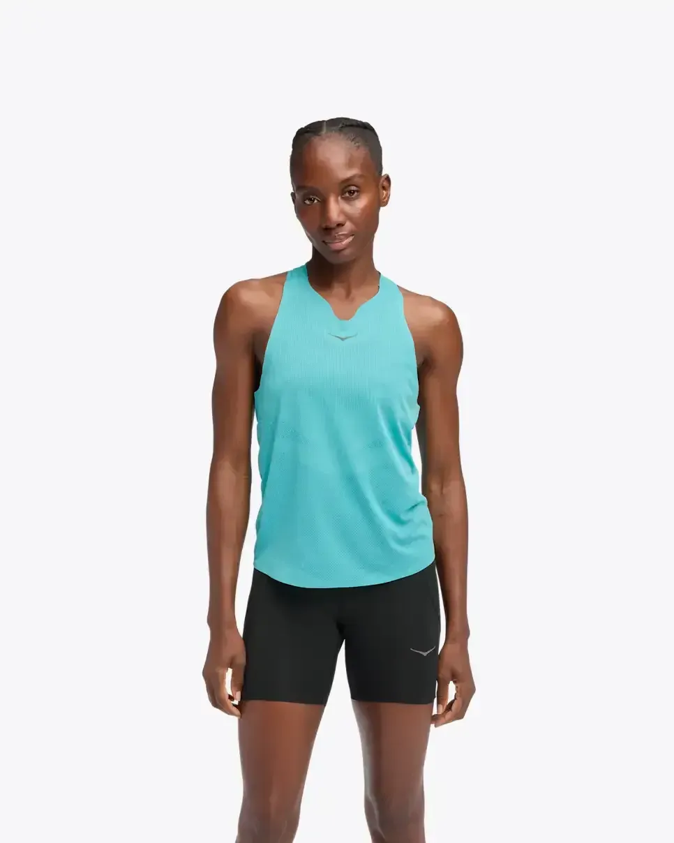 HOKA Race Day Singlet Cielo Blue (Women’s) - Women's Products - front view