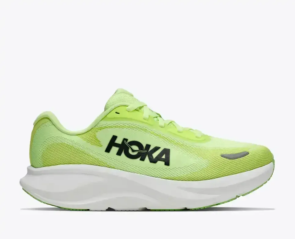 HOKA Rincon 5 Neon Yuzu Black (Women’s) - Road Running Shoes - front view