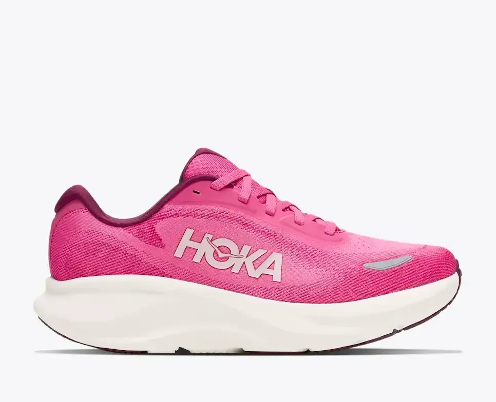 HOKA Rincon 5 Pink Punch Alabaster (Women’s) - Road Running Shoes - front view