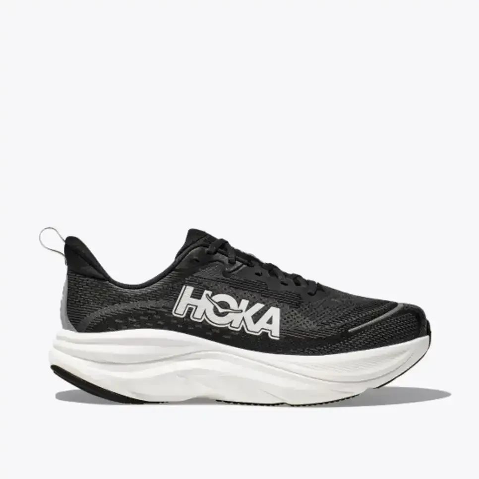 HOKA Skyflow Black White - Men's Running Shoes & Trainers - front view