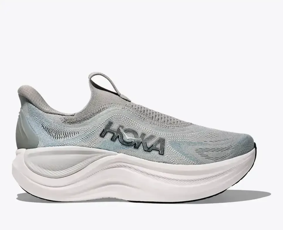 HOKA Skyward Laceless Stardust Stellar Grey - Men's Running Shoes & Trainers - front view