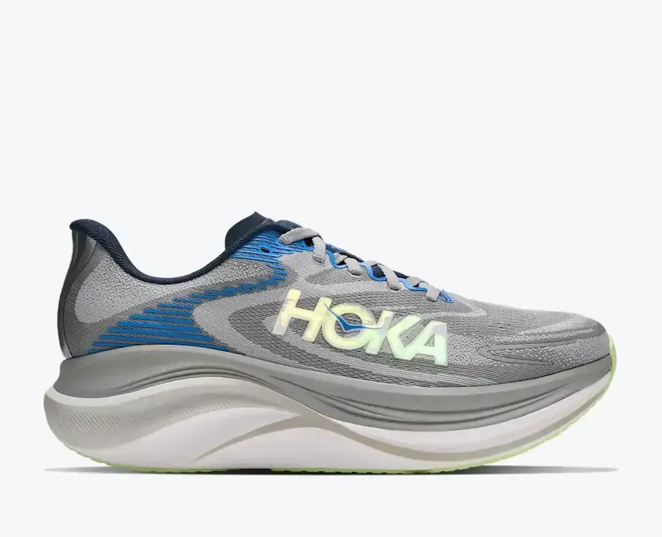 HOKA Skyward X 2 Stellar Grey Varsity Navy - Men's Road Running Shoes & Trainers - front view