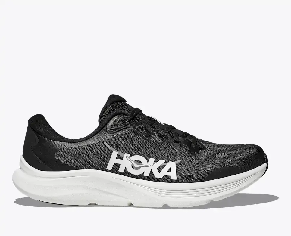 HOKA Solimar 2 Black White (Women’s) - Walking Shoes & Boots - front view
