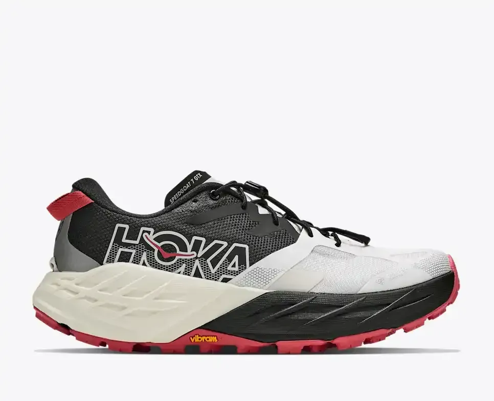 HOKA Speedgoat 7 GORE-TEX® Alabaster Black (Women’s) - Hiking Boots & Shoes - front view