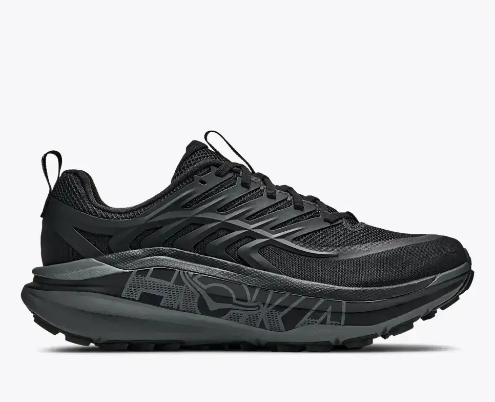 HOKA Stinson 8 Black Outer Orbit - Men's Running Shoes & Trainers - front view